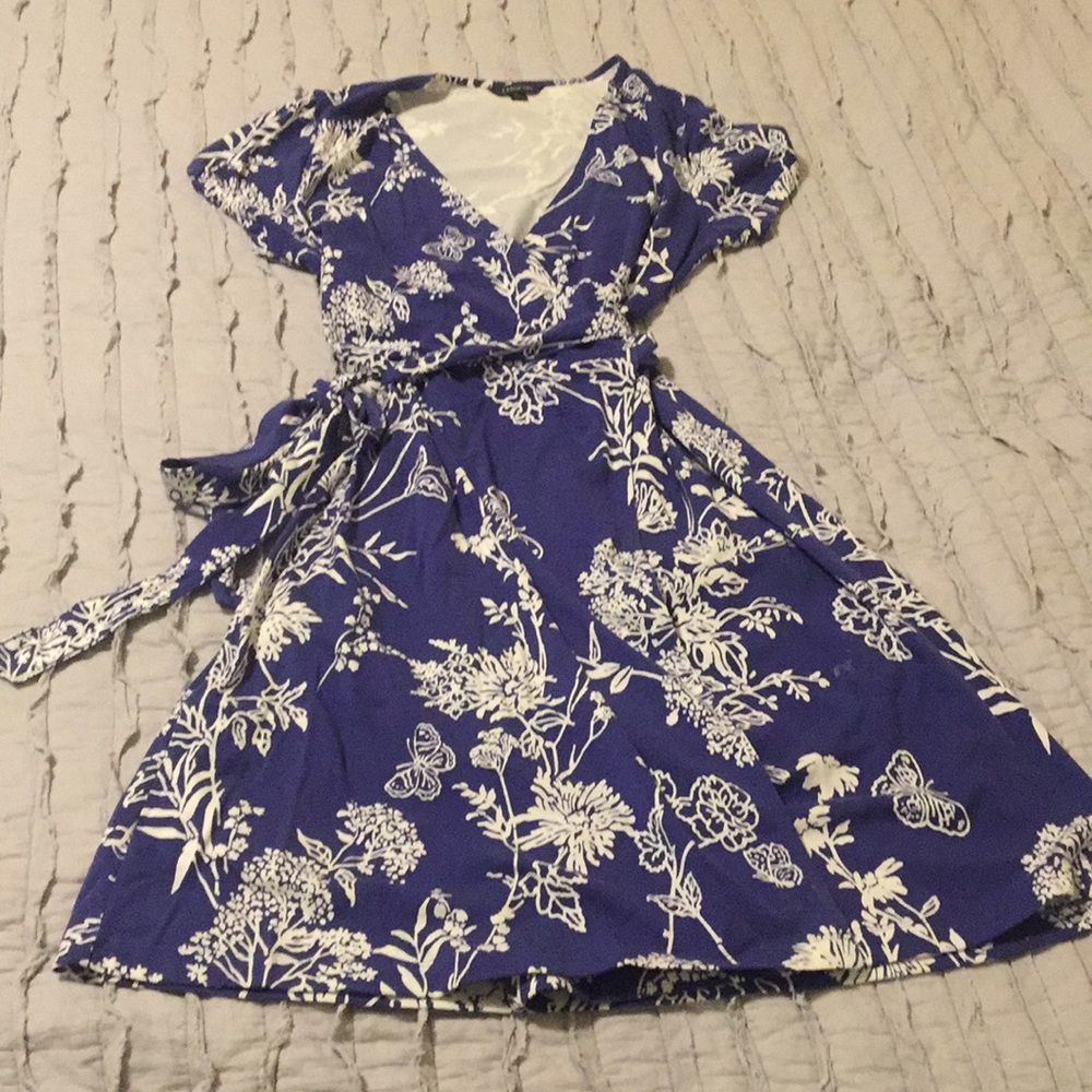 Lands End cross wrap dress